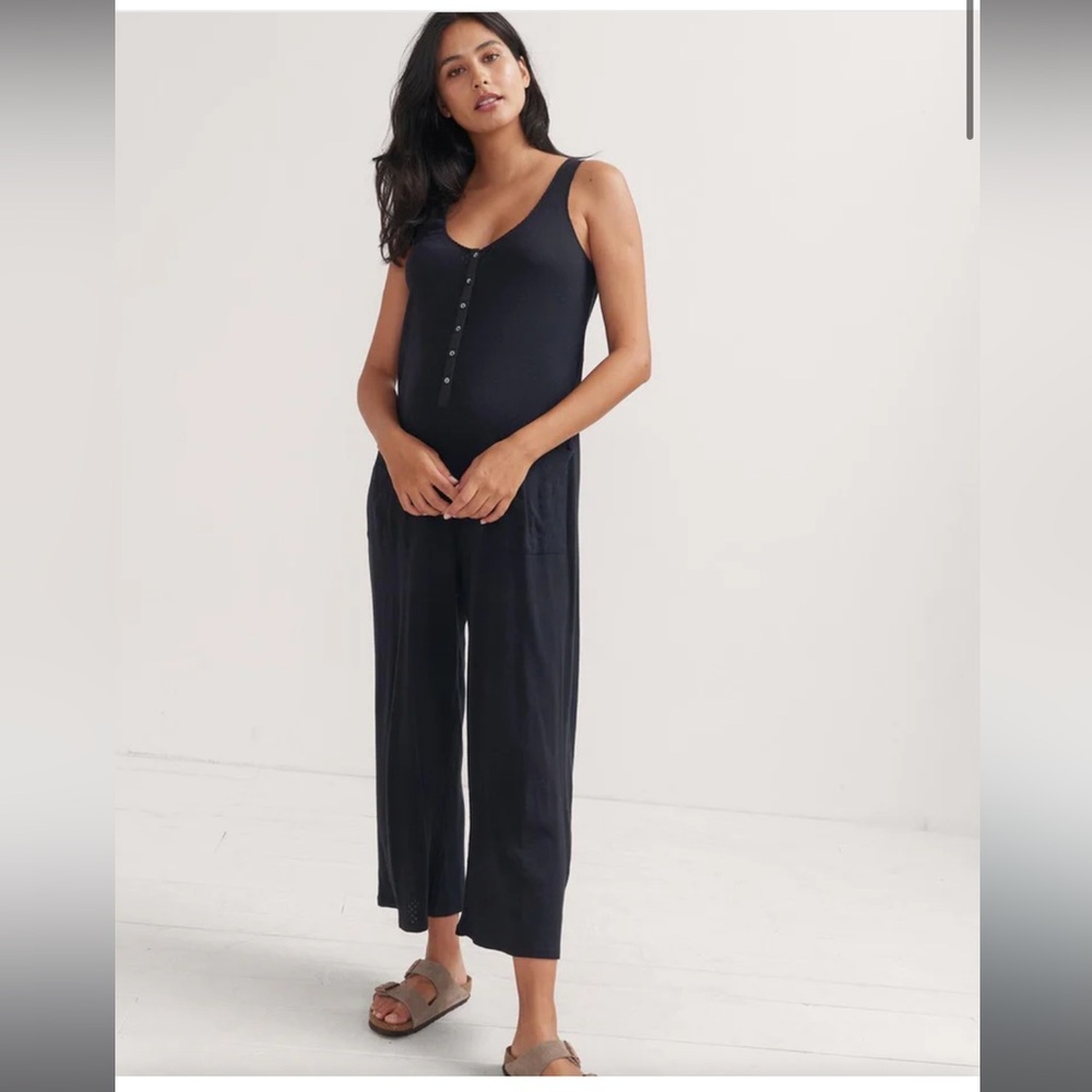 Hatch Collection 24/7 Feeding Jumpsuit black size 1 maternity and pp/nursing